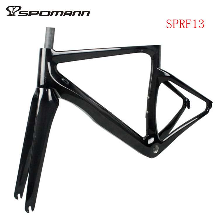 SPRF13全碳纤维700C公路自行车车架配前叉腕组车架 无标