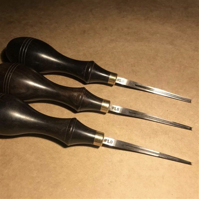 西风燧推槽器推式挖槽器手工皮革工具皮具DIY宽铲间距挖钩器