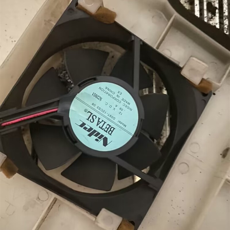 NIDEC全新D09T-12CS3 12V0.09A9225静音冰箱散热风扇冷藏冷冻风机