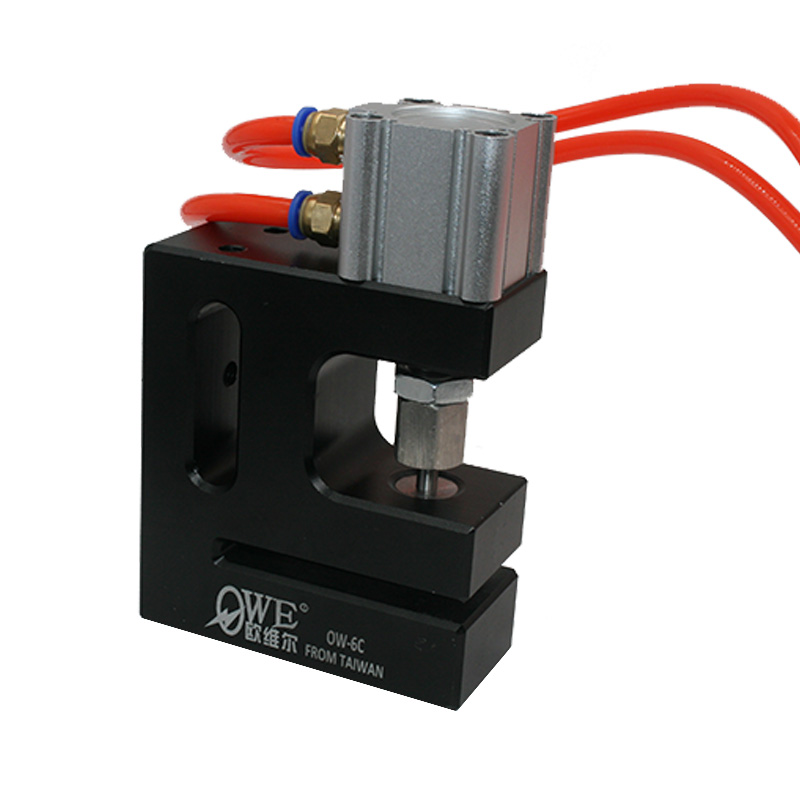 速豹DK6气动圆孔胶袋打孔机制袋机打孔器 过料塑料袋三边封冲孔器