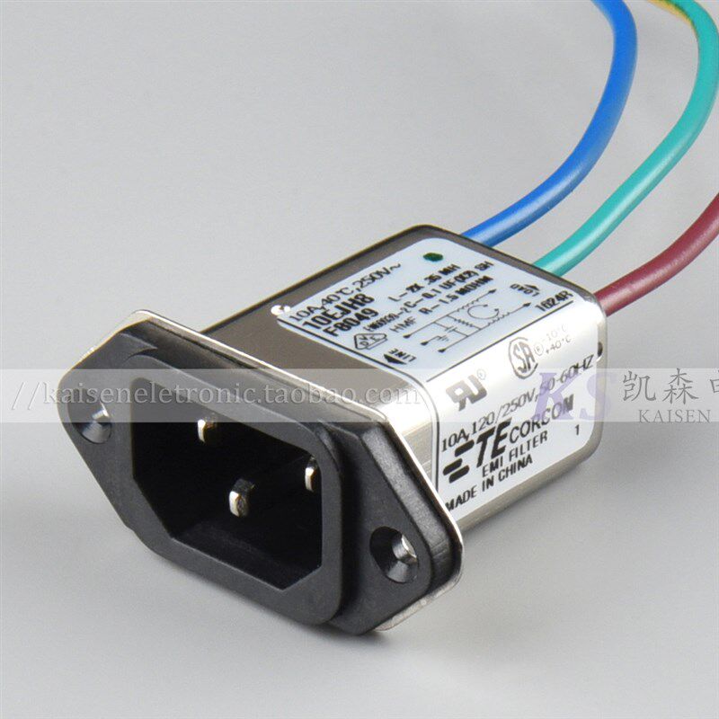 10EJH8 F8049 3-6609008-1 10A 5A@250V  医疗设备Corcom滤波器