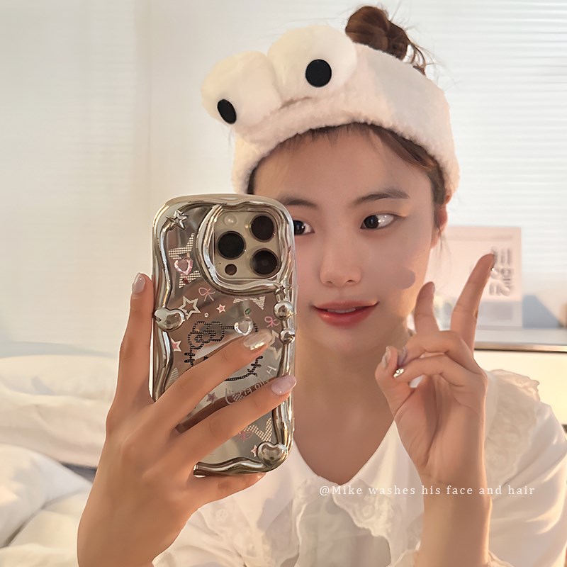 束发带女洗脸敷面膜化妆专用防滑无痕魔术贴洗漱卡通头箍弹力发箍