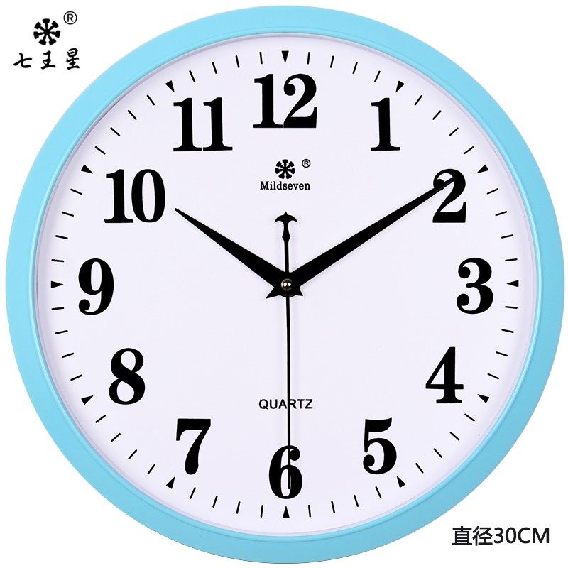 12寸钟表挂钟客厅艺术创意钟表 圆形卧室钟表 时尚时钟表石英钟