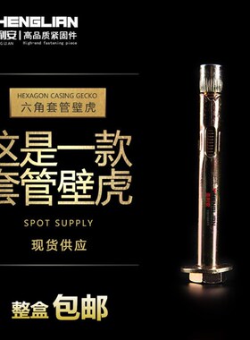 六角内膨胀螺丝 减速带地锁套管壁虎锚栓 加长地板专用膨胀栓大全