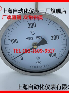 角形轴向双金属温度计WSS-501
