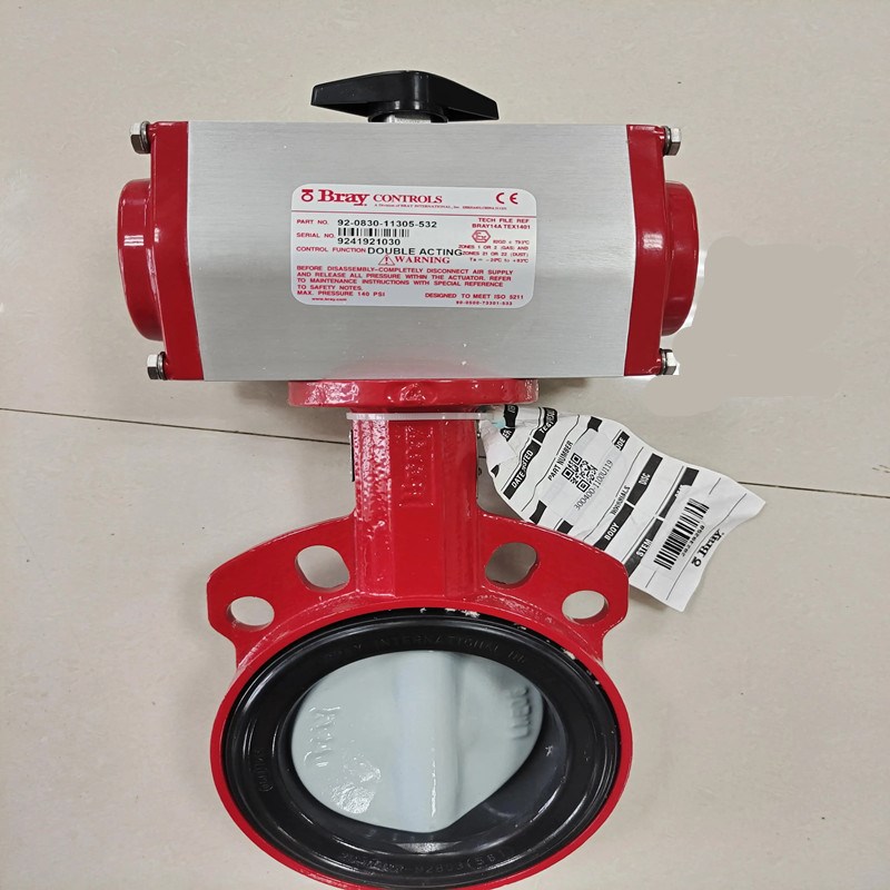 Bray美国博雷S30气动对夹蝶阀BRAY对夹式气动蝶阀S31气动对夹蝶阀
