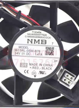 3615RL-05W-B76 原装NMB风扇 9038 24V 1.47A ACS880变频器风扇