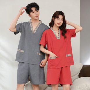 足高档服男款 麻疗浴汗蒸服女熨烫服桑拿新款 纯棉免贡2024情侣大码