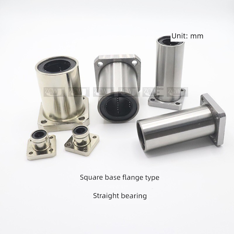 方法兰方底座LMK6 8 10 16 20 25 30 35 40UU 直线轴承加长型LMKL