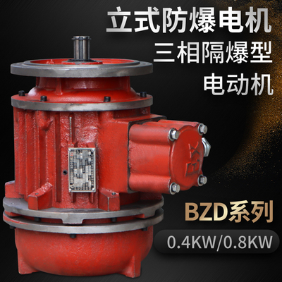 隔爆型锥形转子三相异步电动机 BZD系列立式防爆电机 0.4KW/0.8KW