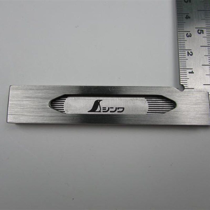 日本亲和超精确不锈钢15cm直角尺背面有刻度尺62009宽座角尺