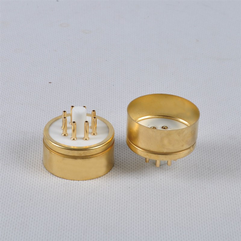 陶瓷镀金8脚电子管座插座音响DIY配件搭棚用KT88-G HIFI电子管座