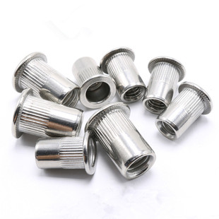 平头滚花拉铆螺帽 拉铆帽M4M5M6MM8M10 拉帽 304不锈钢拉铆螺母