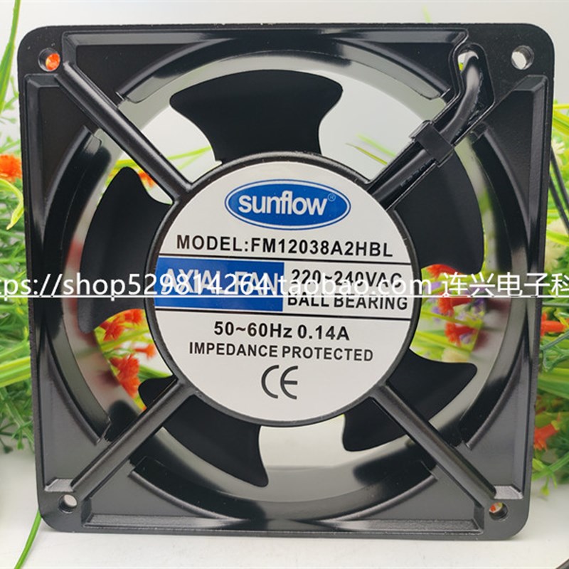 FM12038A2HSL/HBL充电桩 变频器 配电柜 电焊机风机220V 轴流风扇