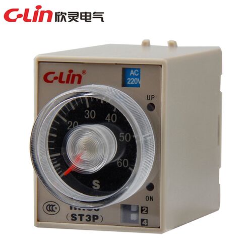 C-Lin欣灵电子式时间继电器HHS5-G ST3PA-G AC220V 通电延时
