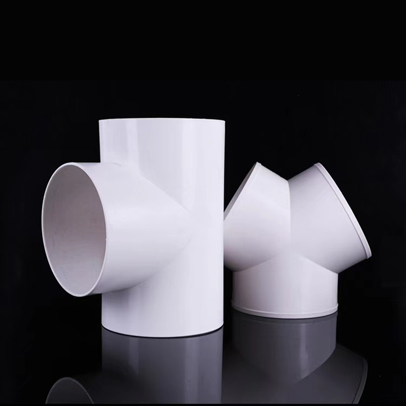 PVC风管三通塑料三通正三通等径三通风管连接配件接头特价包邮