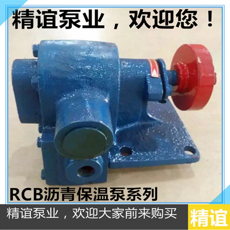 高温电动沥青泵RCB-1/2/3/5/-0.8树脂泵石蜡泵化工泵齿轮油泵头