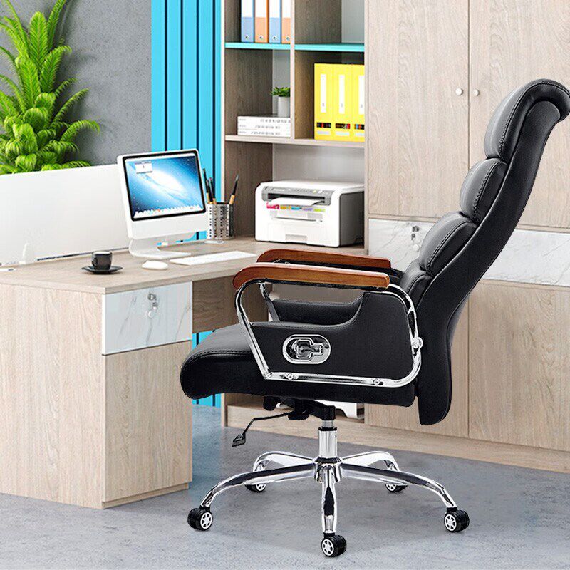 电脑椅办公椅经理椅总裁时尚休闲椅子家用书房椅人体工学皮艺转椅