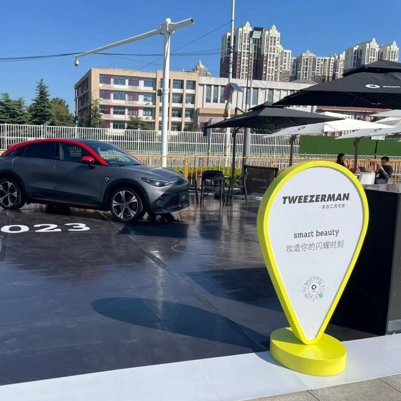 双面发光落地立地式灯箱户外店铺门口路边展会车展广告牌招牌定制