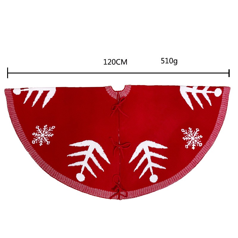 包邮圣诞节装饰用品圣诞树裙优质晴伦毛线针织双面可用圣诞树顶星