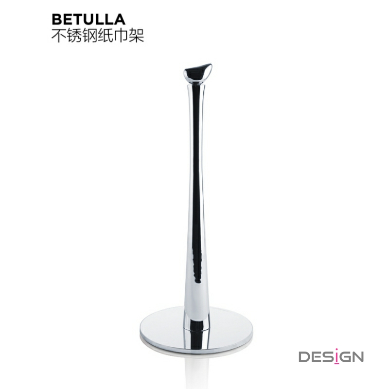 White Design 不锈钢纸巾架卷纸架 厨房餐桌用 金属优雅设计创意