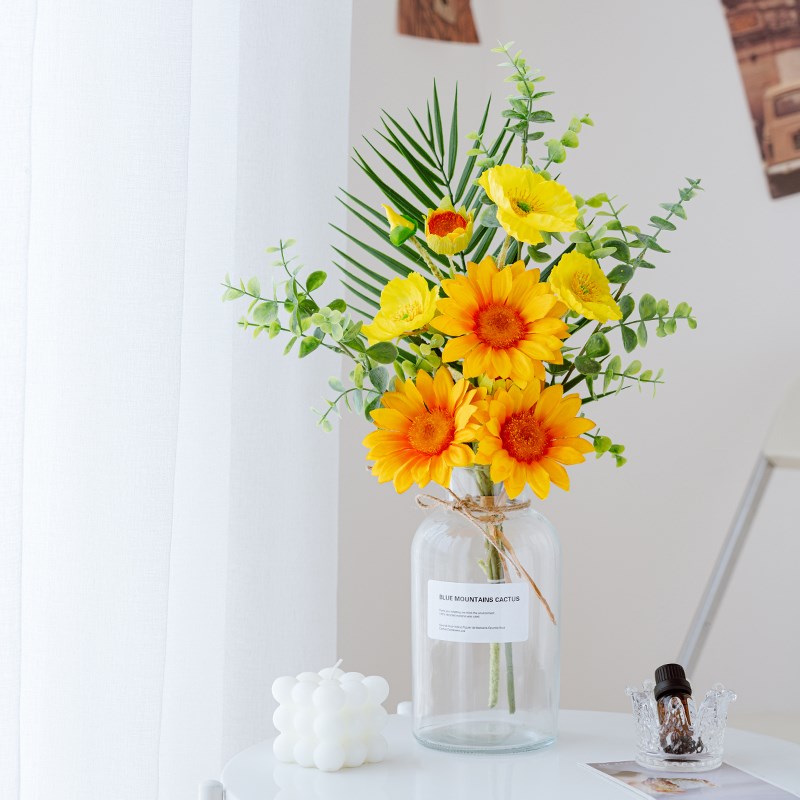 40种款式向日葵仿真花仿生花假花花束摆设塑料花客厅干花插花摆件