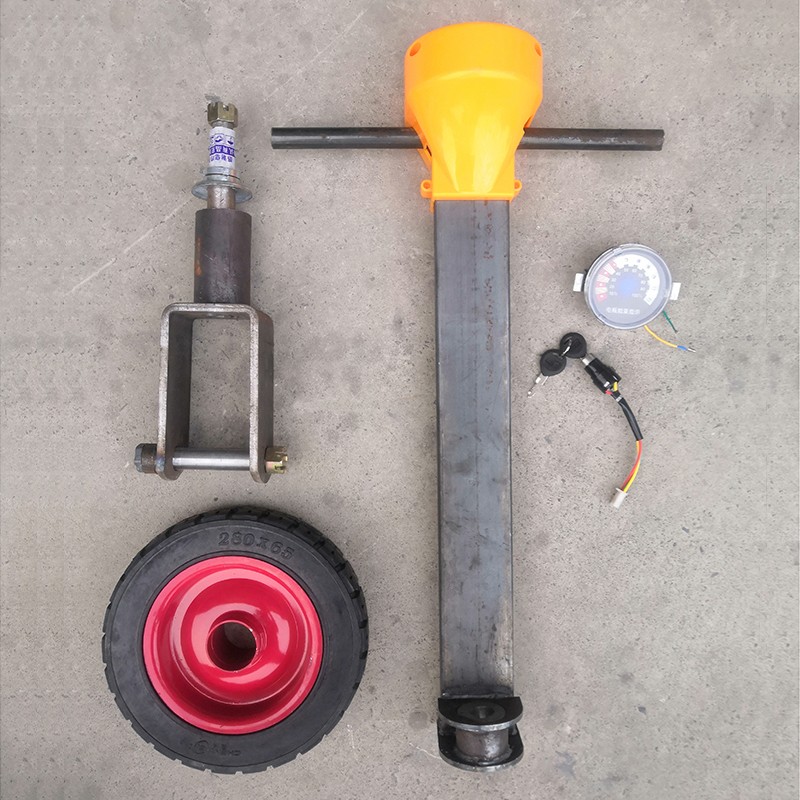 站架手推车前轮转向总成工地拉灰电动三轮车前叉套管车把改装配件