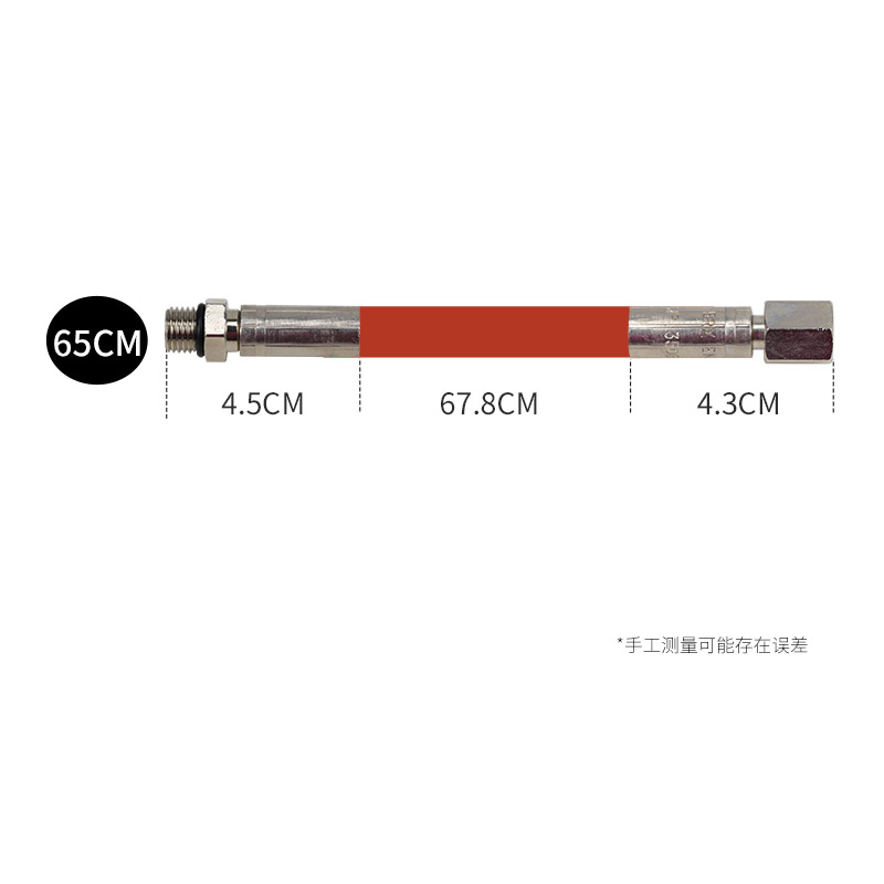 意大利橡胶潜水高压管 水肺残压表用粉白红蓝黑 彩色多尺寸