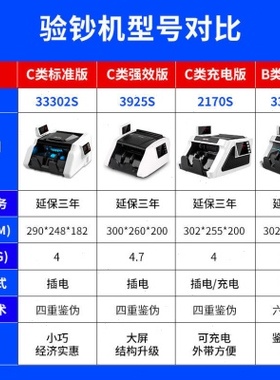 33302s验钞机新版便携式小型语音点钞机智能家用商用充电银行