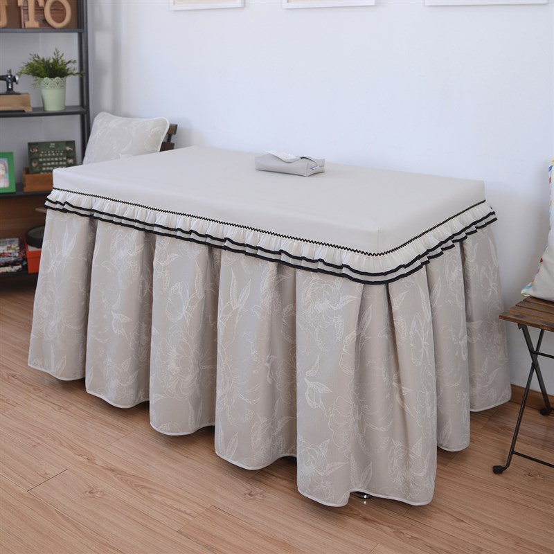 冬季防油防水美拉德奶油风保暖加绒轻奢烤火罩电炉罩电取暖桌罩套