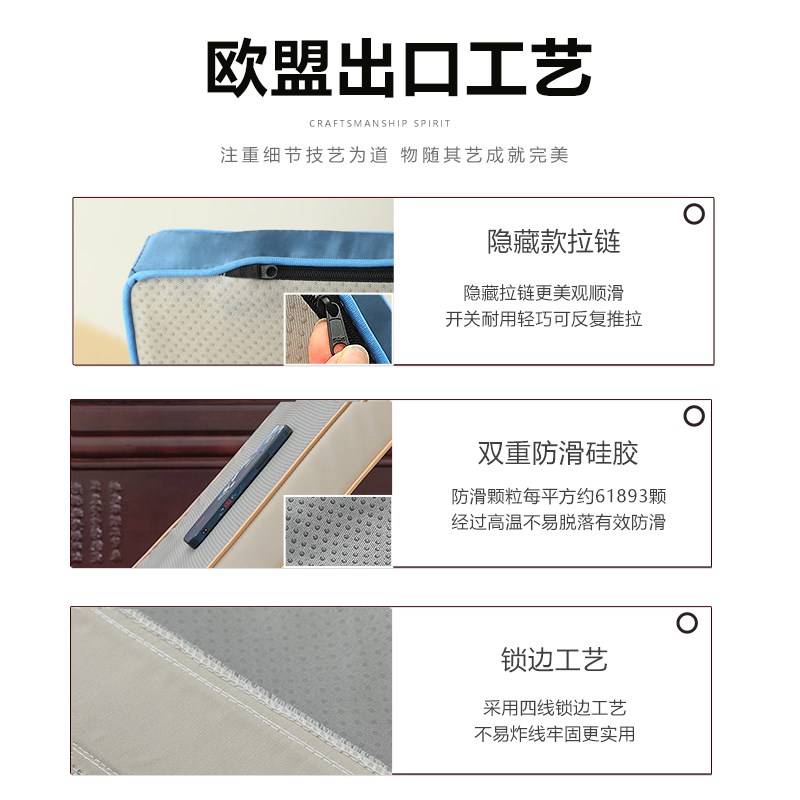 中式红木沙发坐垫实木沙发罗汉床椅垫子高密度海绵乳胶椰棕垫定制