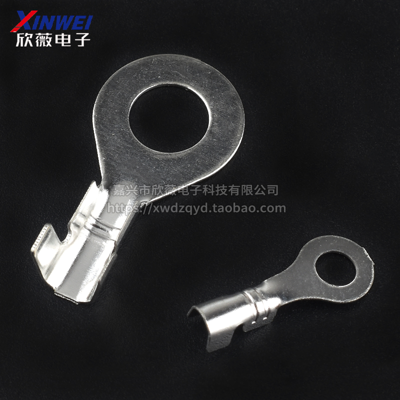 接线片DJ431冷压端子接线端子铜开口鼻裸端头4.2/3.2 5.2 6.2mm