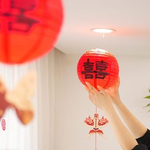 饰喜字绿植挂件婚房布置客厅卧室灯笼装 婚房装 饰婚房婚庆用品大全