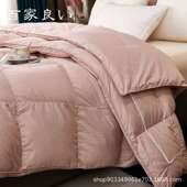蚕丝羽绒子母被四季 二合一全棉桑蚕丝夏被95白鹅绒春秋被双人