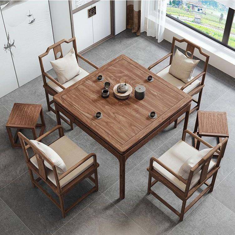 老榆木新中式纯实木餐桌椅小户型四方桌子原木八仙桌打牌掼蛋桌,农机/农具/农膜,其它农用工具,淘宝优惠券,粉丝福利购,淘宝优惠卷