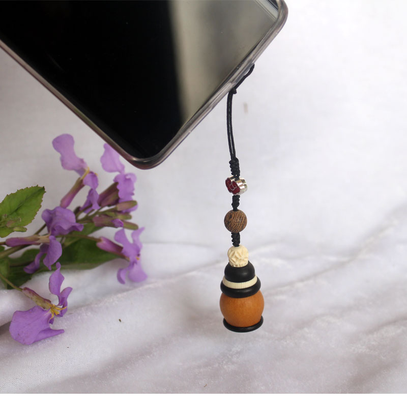 端午小葫芦香囊本长草里金小虫具香囊红木蒙芯丝扣口盖的产地挂坠