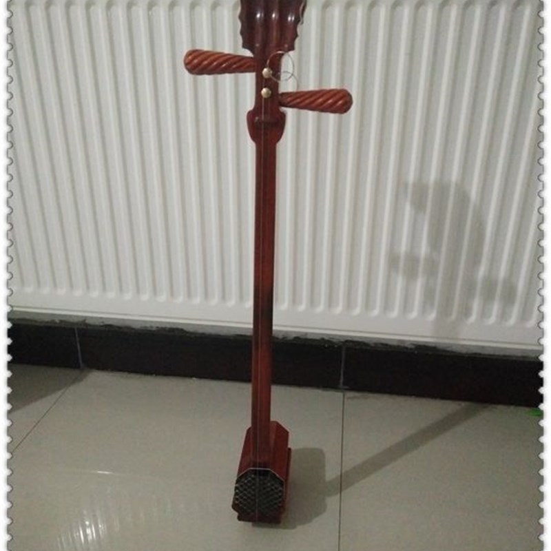 一帆民乐 试听音质 精品紫檀越调  坠琴紫檀曲胡 整体琴杆 非粘接