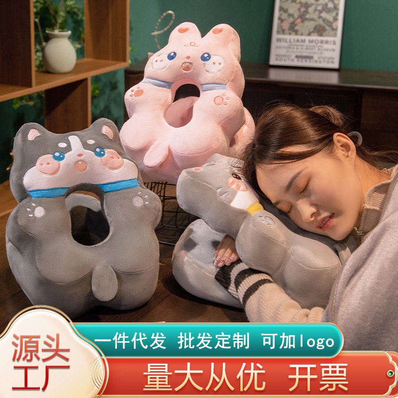卡通午睡枕办公室午休枕趴睡枕小学生午休神器趴趴枕毛绒靠垫