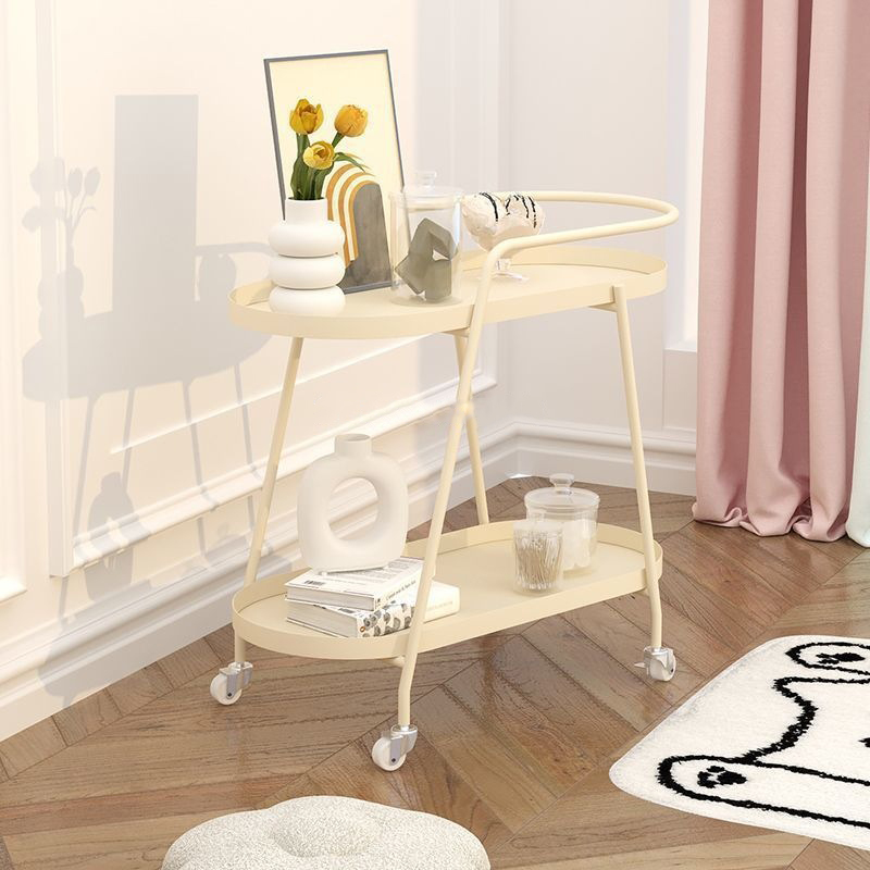 创意沙发边几客厅收纳p置物架现代简约小推车可移动落地摆件装饰