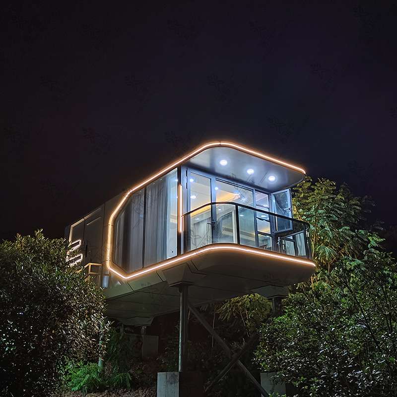 鲁班筑梦幻海景房 移动全屋智能酒店星空舱 山顶海边险滩太空舱