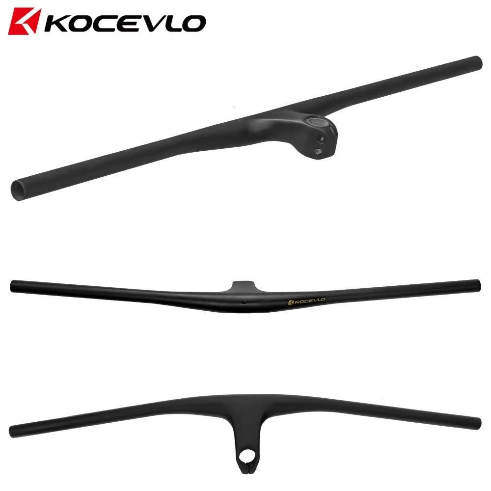 KOCEVLO山地车全碳纤维集成一体直把破风一体车把-13度780MM