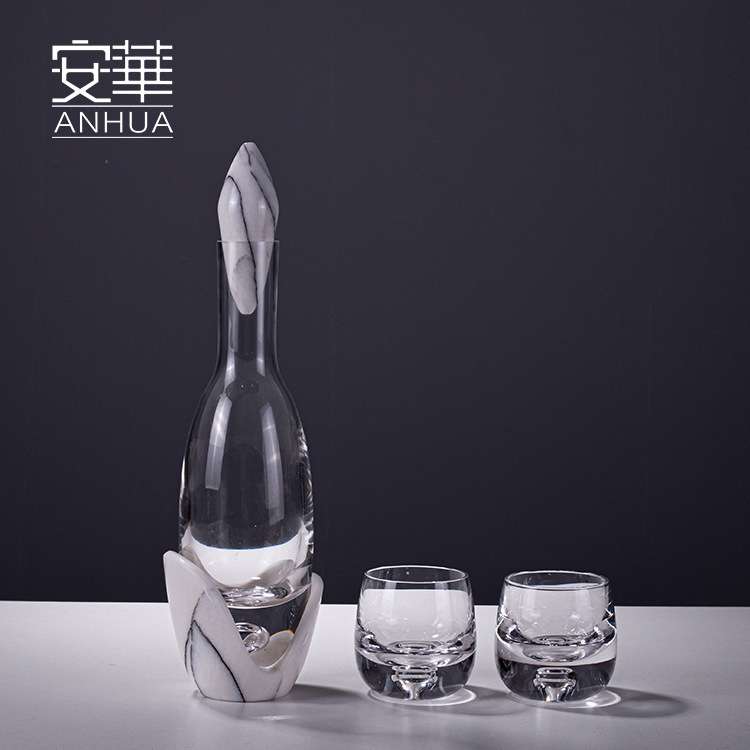 安华高端艺术玻璃酒具酒杯套装高级醒酒器分酒壶酒杯家用现货