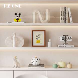 匠十三 中古奶油风创意家居装饰品电视柜客厅儿童房开放格摆件