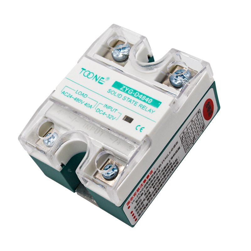 卓一ZYG-D4825固态继电器DC24Vz直流控交流220V单相100A小型60A40