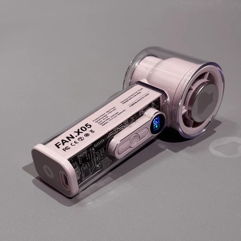 手持小风扇2025年新款制冷小空调半F导体冷风冰敷手提风扇便携小