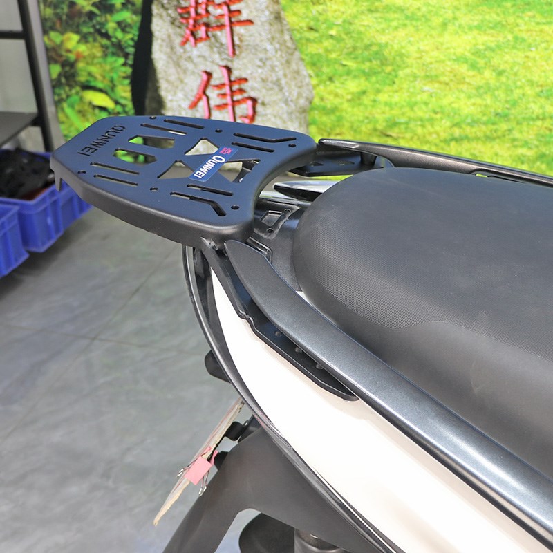 适用升仕350E后货架p尾箱架碳钢板式加厚尾翼铝箱支架保留扶手改