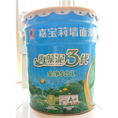 嘉宝莉漆 海藻泥3代5合s1小桶乳胶漆环保 墙面内墙漆室内20kg