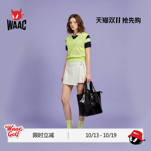 WAAC小恶魔官方春夏新品女士高尔夫服装WRAP PANTS裙裤