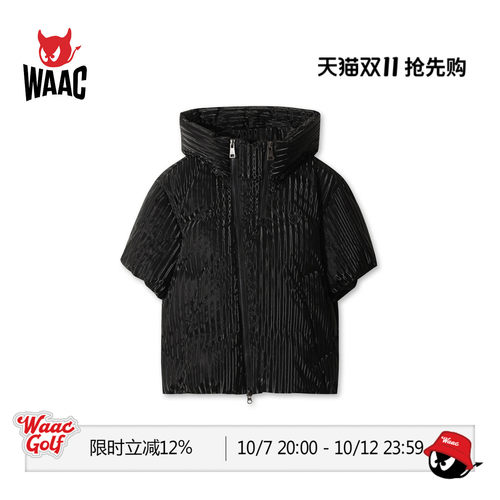 WAAC小恶魔官方女士高尔夫服装Metalic vest羽绒服