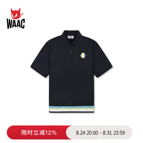 WAAC小恶魔官方春夏女士高尔夫服装LOOSE FIT POLO短袖POLO衫